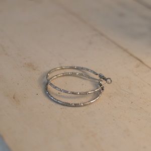 Silver hoops